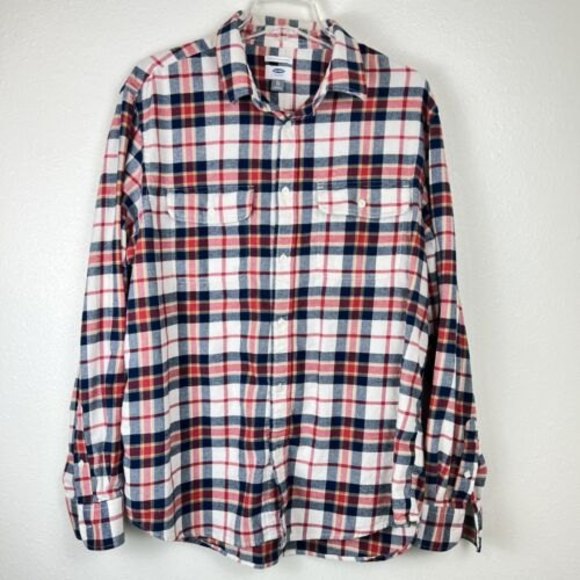 Old Navy Other - Old Navy Men’s XL Flannel Shacket Shirt Jacket Button Up Over-shirt Casual warm